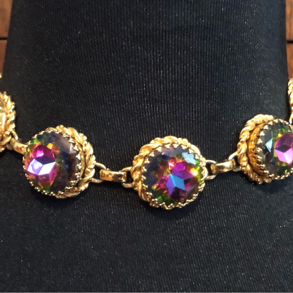 Vintage Shiaparelli Watermelon Choker Necklace 1950s Estate Piece